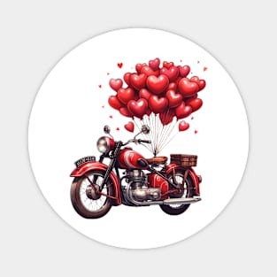 Valentine Motorcycle Magnet